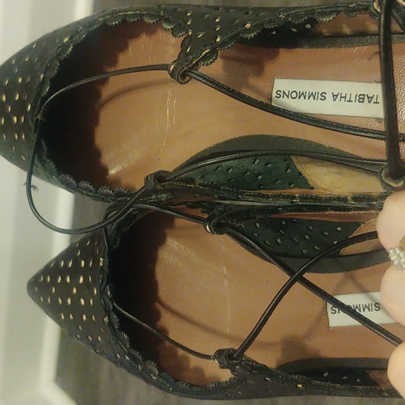 Tabitha Simmons lace up flats - Picture 5 of 7